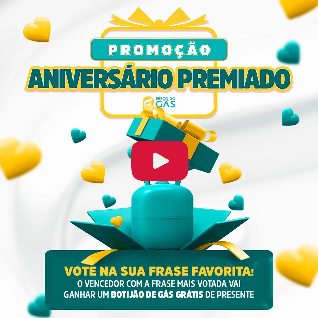 Video preço do gás aplicativo